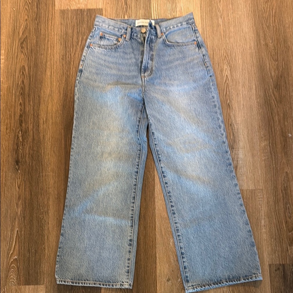Aritzia Light Blue Wide-Leg Jeans